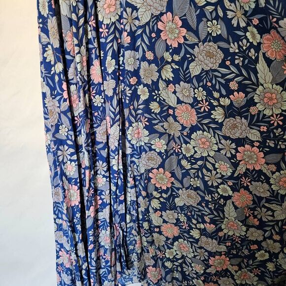 Abel The Label Anthropologie Blue Bell Cottage Floral Maxi Dress sz S‎ - Picture 2 of 6